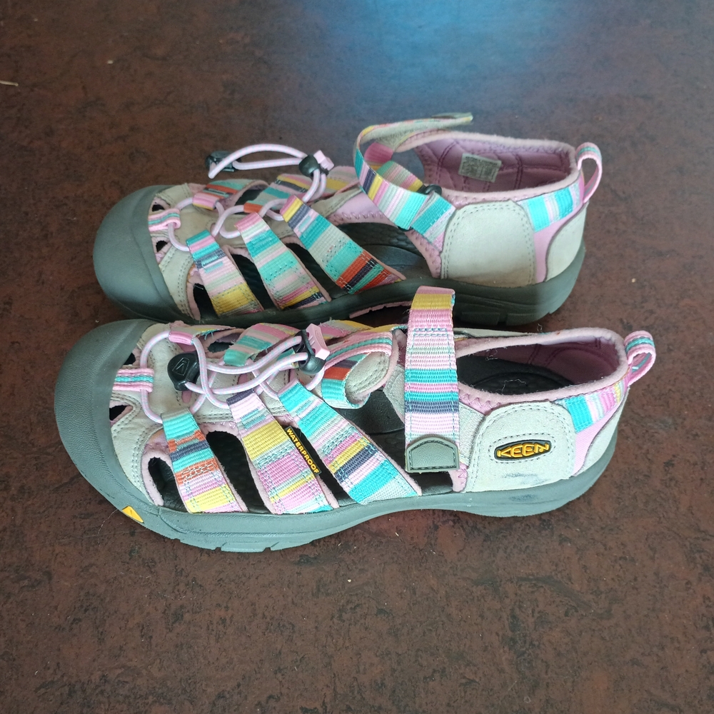 KEEN Women's s Striped Sandals - Pink, Blue, Yellow size 5